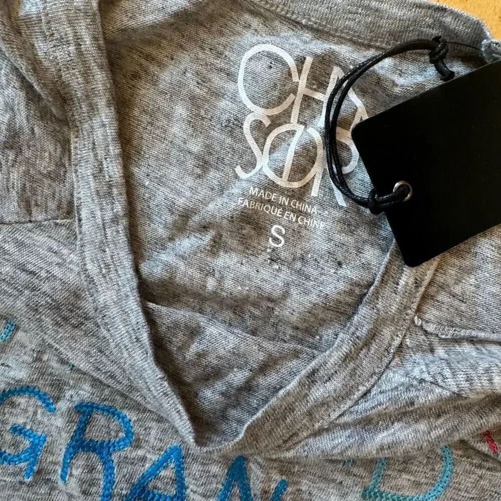 $62 Chaser grey Tee size Small - Picture 3 of 4